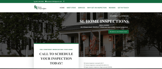 SL Home Inspections - Website Designs By Lisa